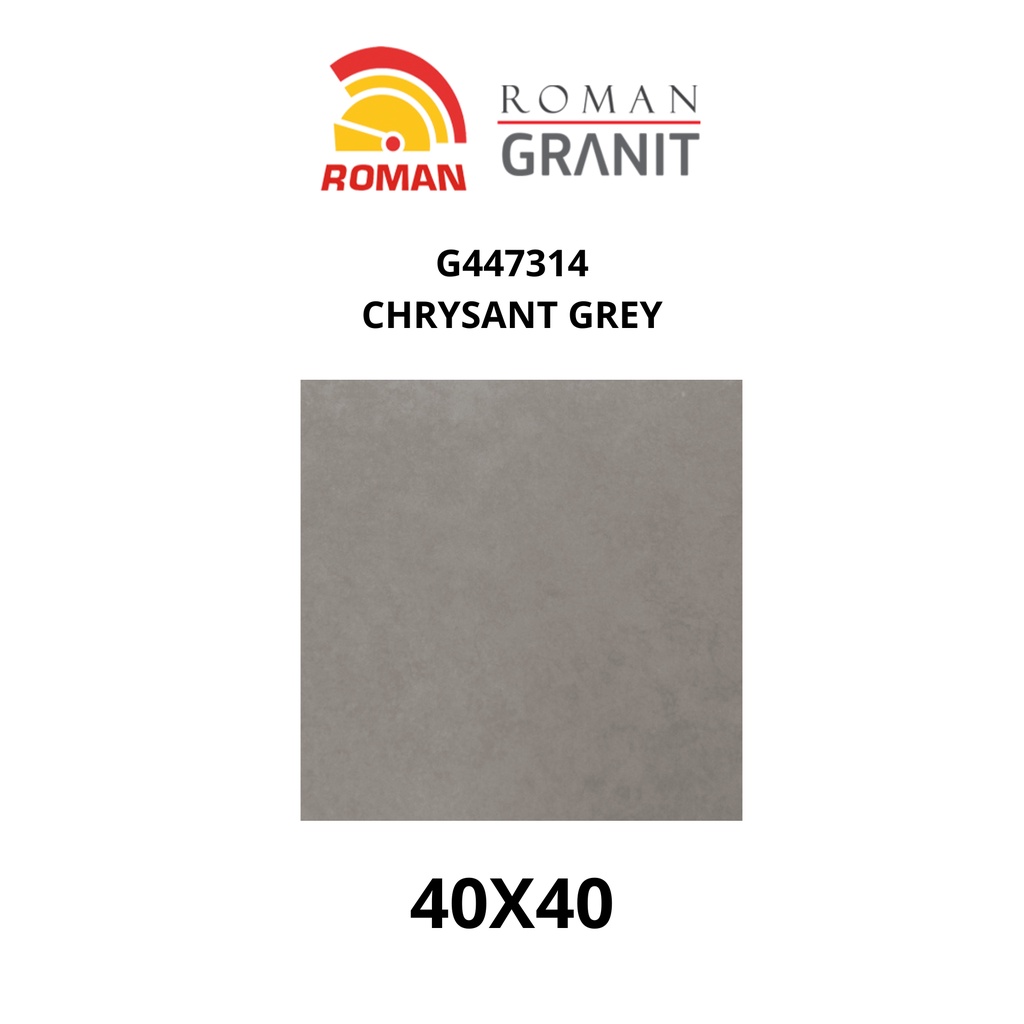 ROMAN KERAMIK CHRYSANT GREY 40X40 G447314 (ROMAN ROMAN)