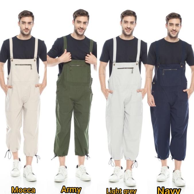 Baju Overall Pria Dewasa Army Polos Kanvas Original