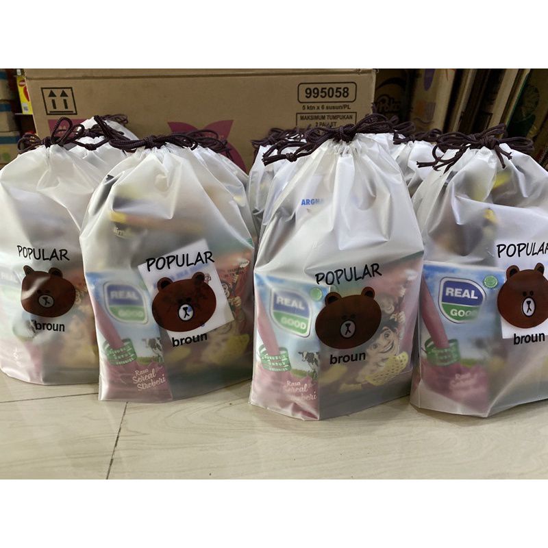 Paket Snack Ulang Tahun Anak Pouch Bingkisan Ultah Paket Hemat