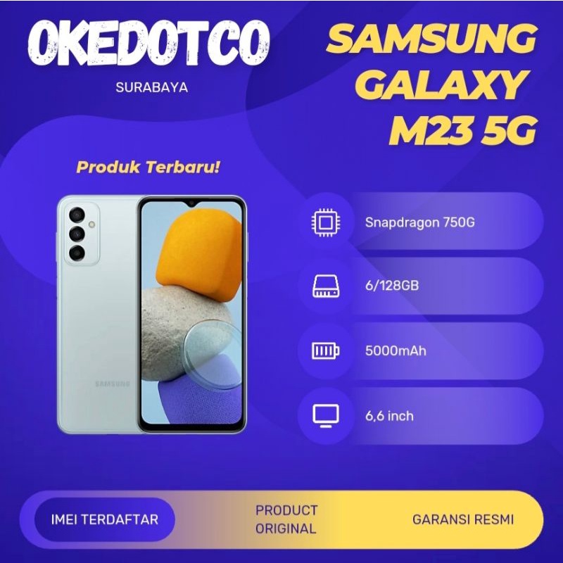 Samsung Galaxy M23 5G 6/128GB ~ A32 5G 8/128GB Resmi SEIN