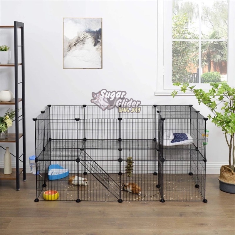 KANDANG PAGAR TINGKAT PALYGROUND PLAYPEN DIY KUCING ANJING MARMUT KELINCI MUSANG LEMARI DIY COSTUM