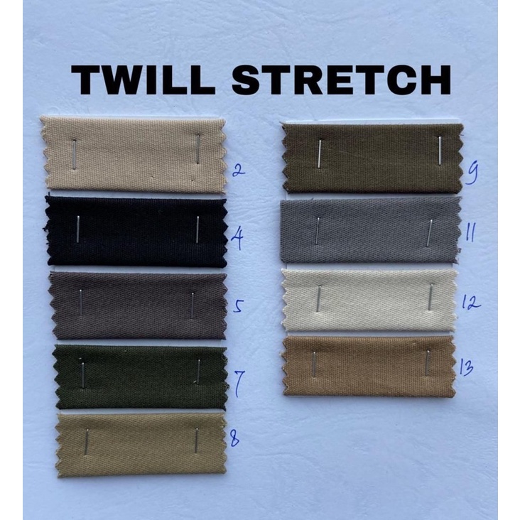 Kain Twill Stretch Chino Meteran/ Chino Stretch