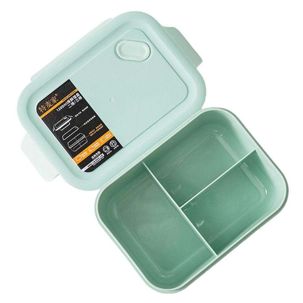 SOLIGHTER Lunch Box Microwavable for Students Office Workers With Spoon Food Containers