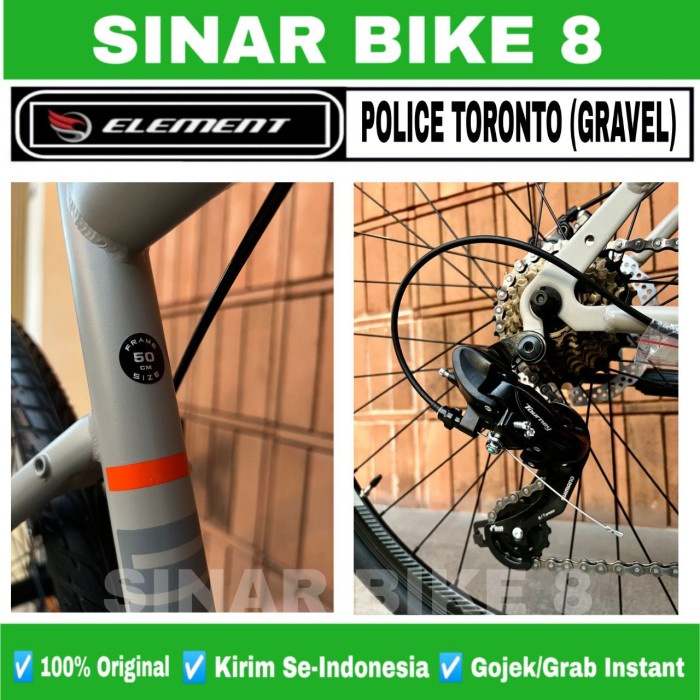 Sepeda Gravel ELEMENT POLICE TORONTO Frame Alloy