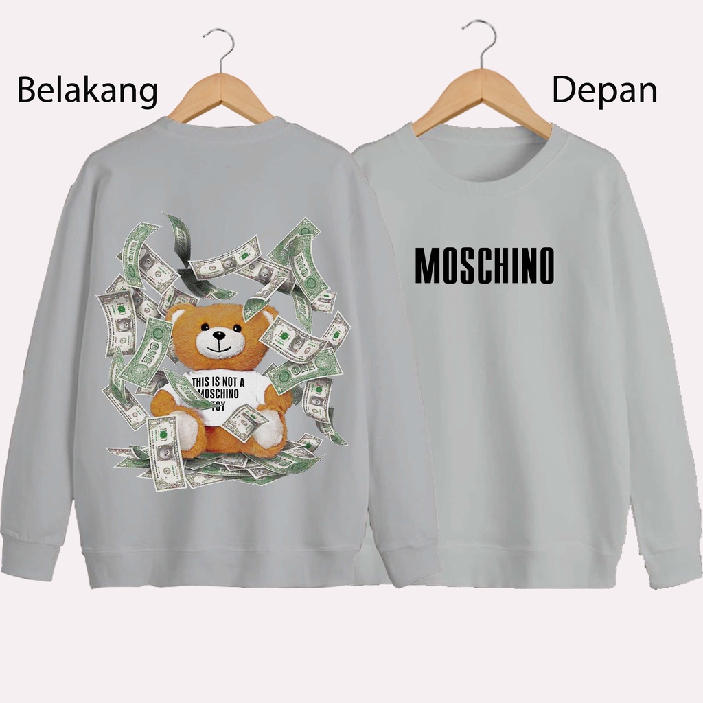 SWEATER UNISEX DB MOSCHINO PRIA DAN WANITA SWEATER JUMBO