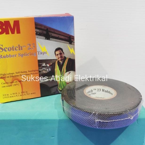 ISOLASI RUBBER KARET 3M SCOTCH 3/4"