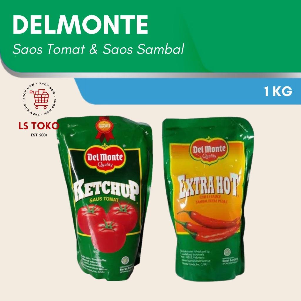 

Delmonte saos tomat dan sambal pouch 1 kg