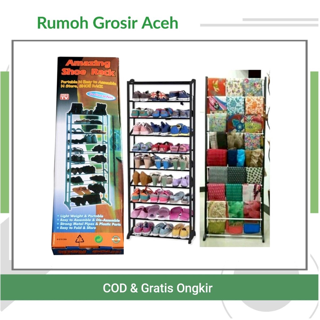 [ACEH] RAK AMAZING SEPATU / JILBAB