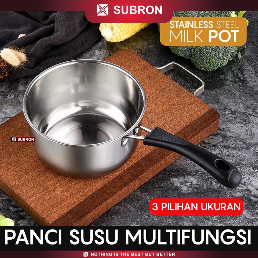 Panci Susu Stainless Steel Milk Pot 15/17/19cm - Subron