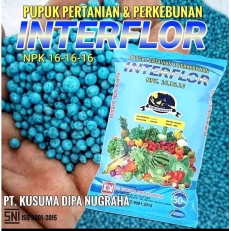 Pupuk NPK 16 16 16 kemasan 1 kg repack