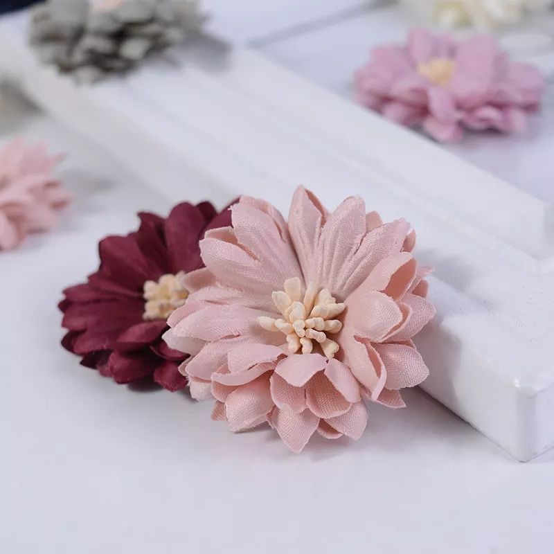 bunga krisan import 4cm bahan sutra