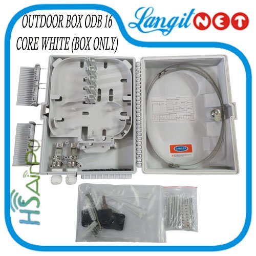 HSAIRPO OUTDOOR BOX ODB 16 CORE WHITE BOX ONLY UNTUK MINI PLC