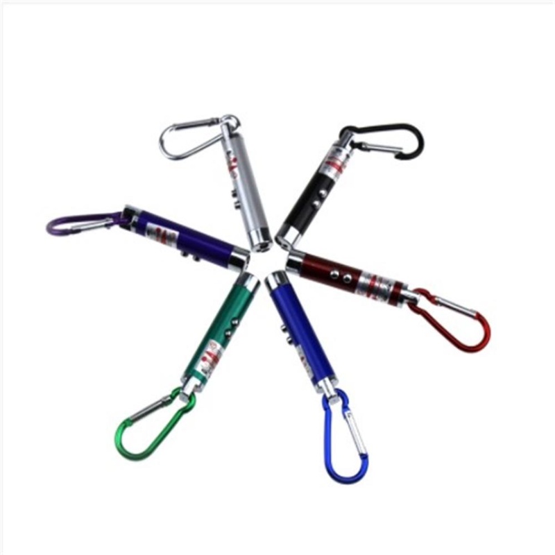 3in1 Lampu Senter LED Ultraviolet Mini Bahan Aluminum Alloy Dengan Gantungan Kunci Untuk Outdoor / Darurat