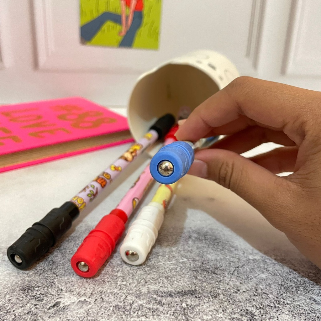 

Pulpen Spinning Putar Magnet - MOTIF CUTE GIRL - pena lucu pen gel bolpoin bulpen warna warni unik alat tulis hadiah anak sekolah & kantor stationery cute karakter kartun - VALUED GOODS (VG)