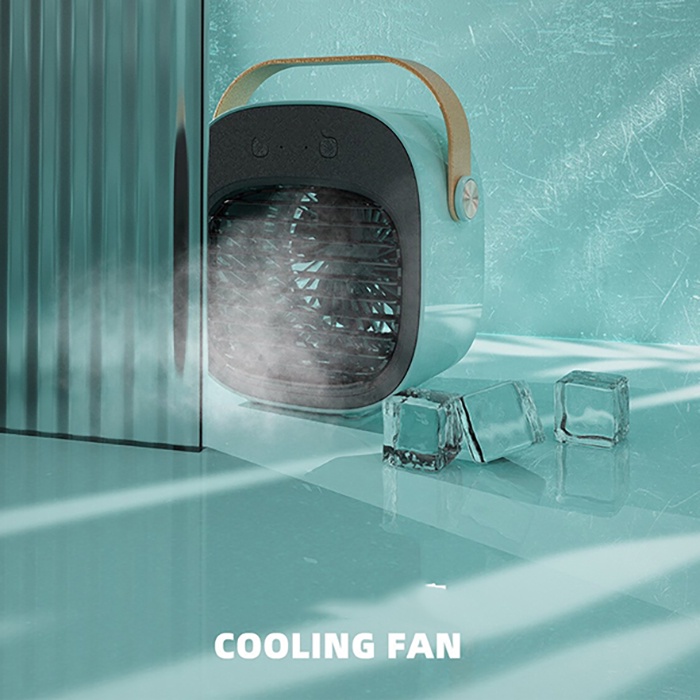 JENNIOEM Kipas Cooler Pendingin Ruangan Mini Air Conditioner AC Arctic - F12 - Green