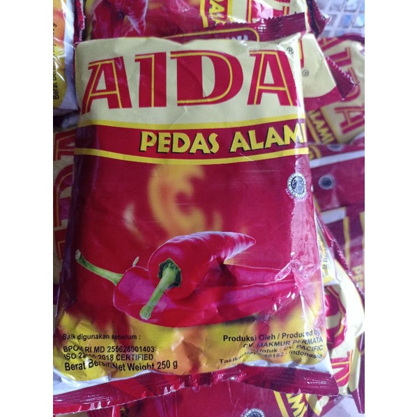 AIDA CABE BUBUK 250 GRAM / 25 GRAM /TERMURAH/ LIBAN FOOD / BASO ACI / SEBLAK