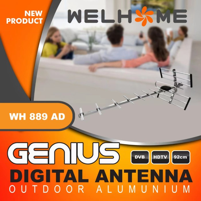 Antena Digital Welhome 889AD Antena Luar