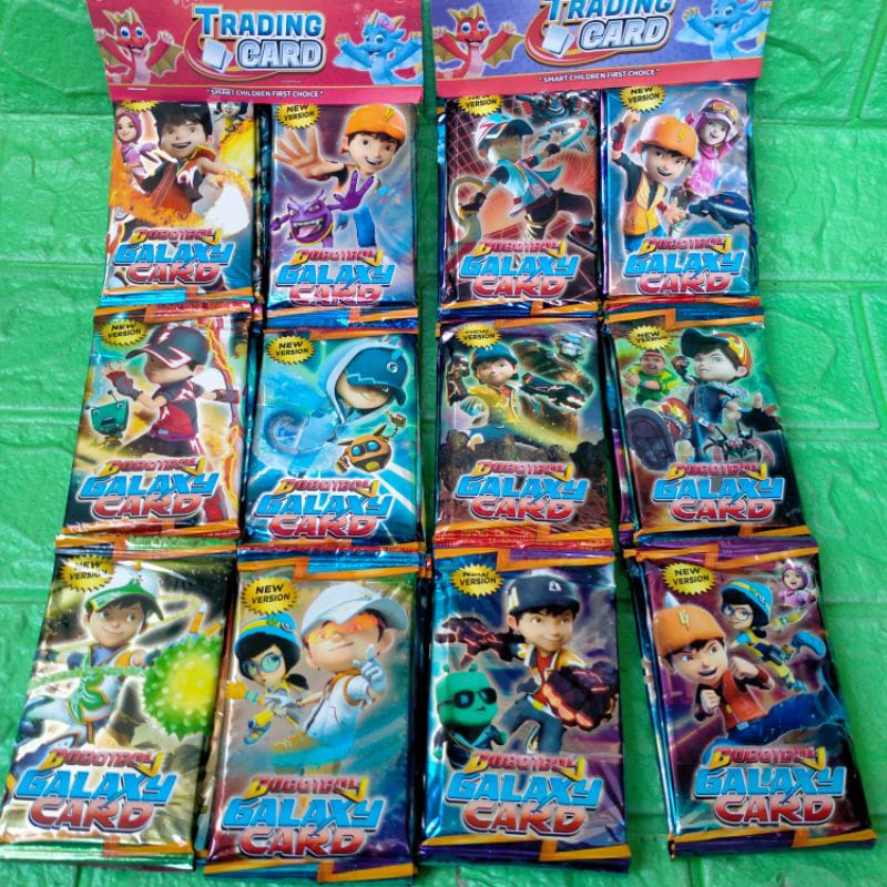 1 PACK MAINAN KARTU GBK BOBOIBOY ISI 12 BUNGKUS - KARTU KERTAS GUNTING BATU KARAKTER BOBOIBOY