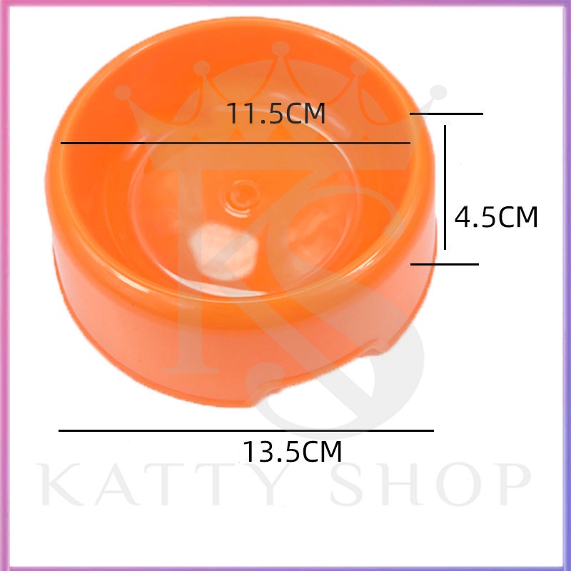 Double bowl pet plastic antiskid cat food dog animal accessories tricolor green blue orange