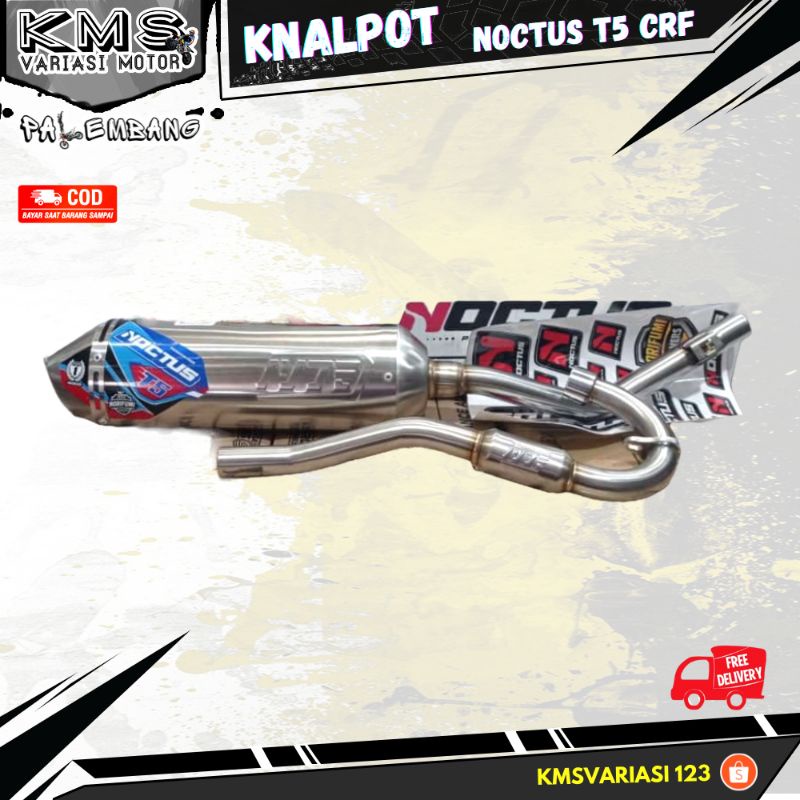 knalpot racing crf 150 l norifumi noctus t5 knalpot noctus original murah
