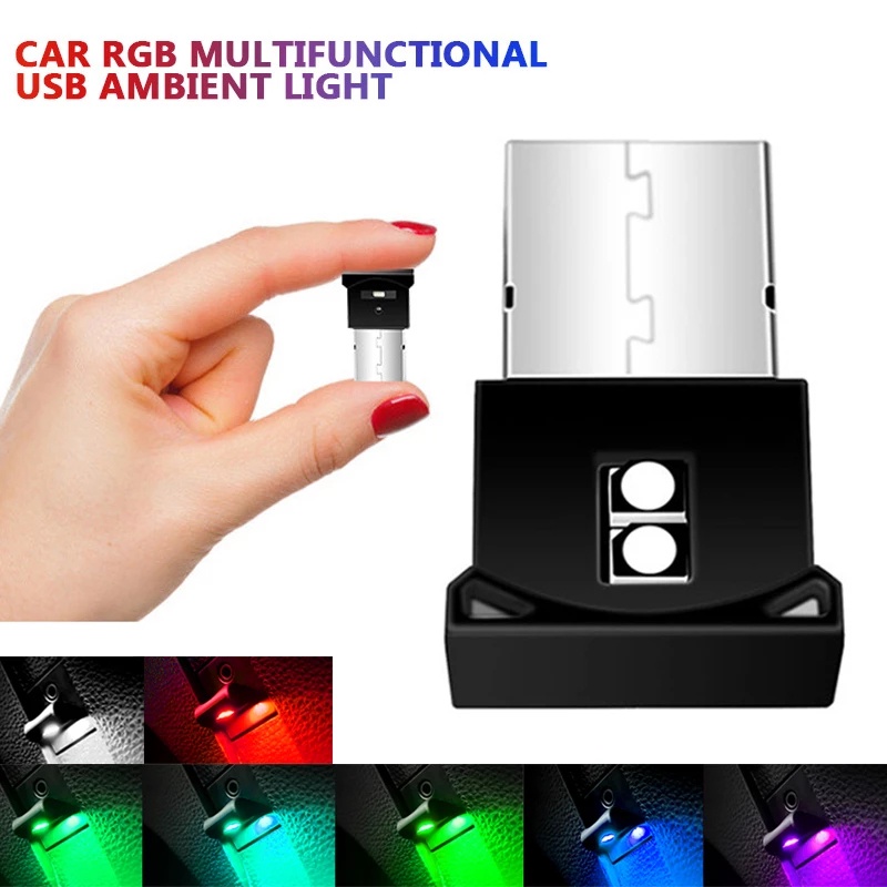 Lampu Neon LED 7 Warna Plug And Play Untuk Interior Mobil Universal