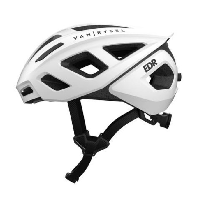 Helm Sepeda BTWIN RoadR Bike 500 Van Rysel-White