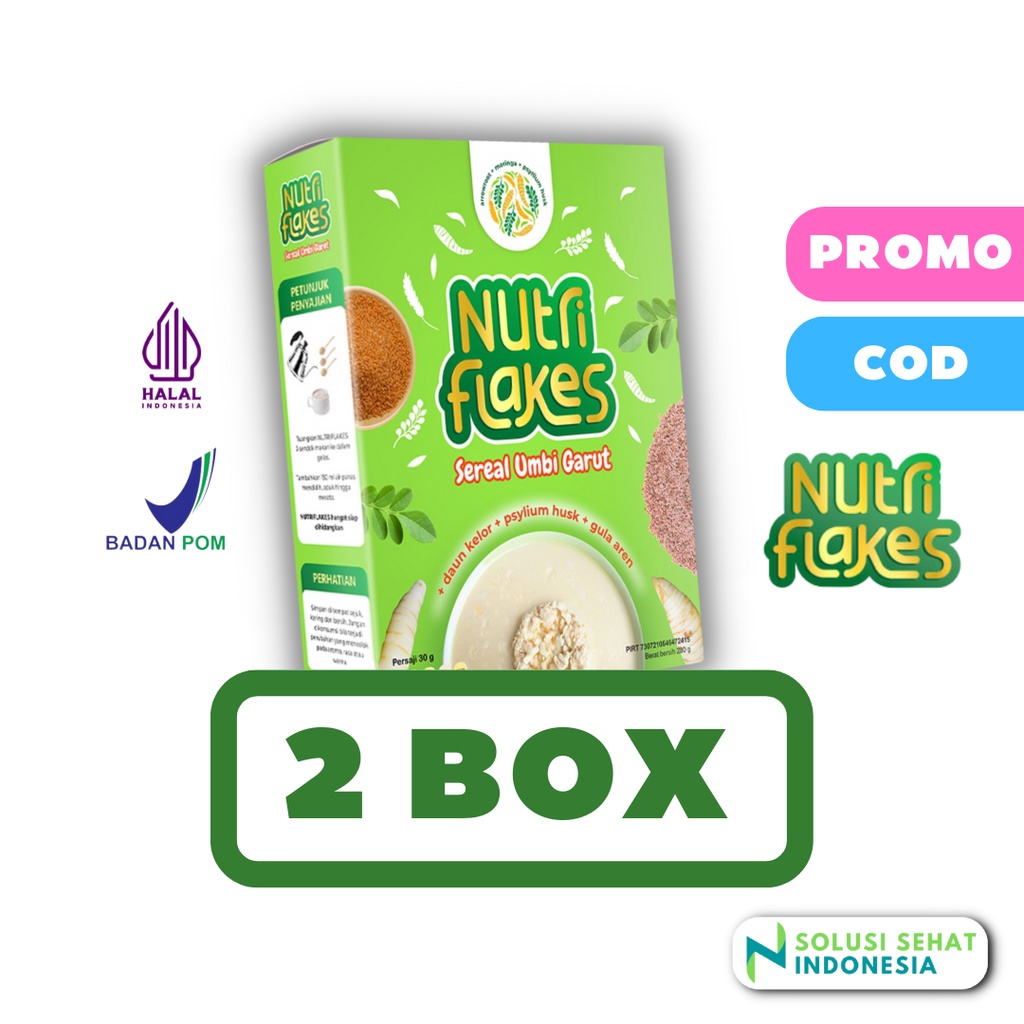 

2 BOX NUTRIFLAKES 100% ORIGINAL 2 BOX | Ori Official Store Asli NUTRI FLAKES