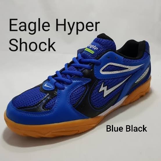 Sepatu Badminton Eagle Hyper Shock - Blue Black, 39