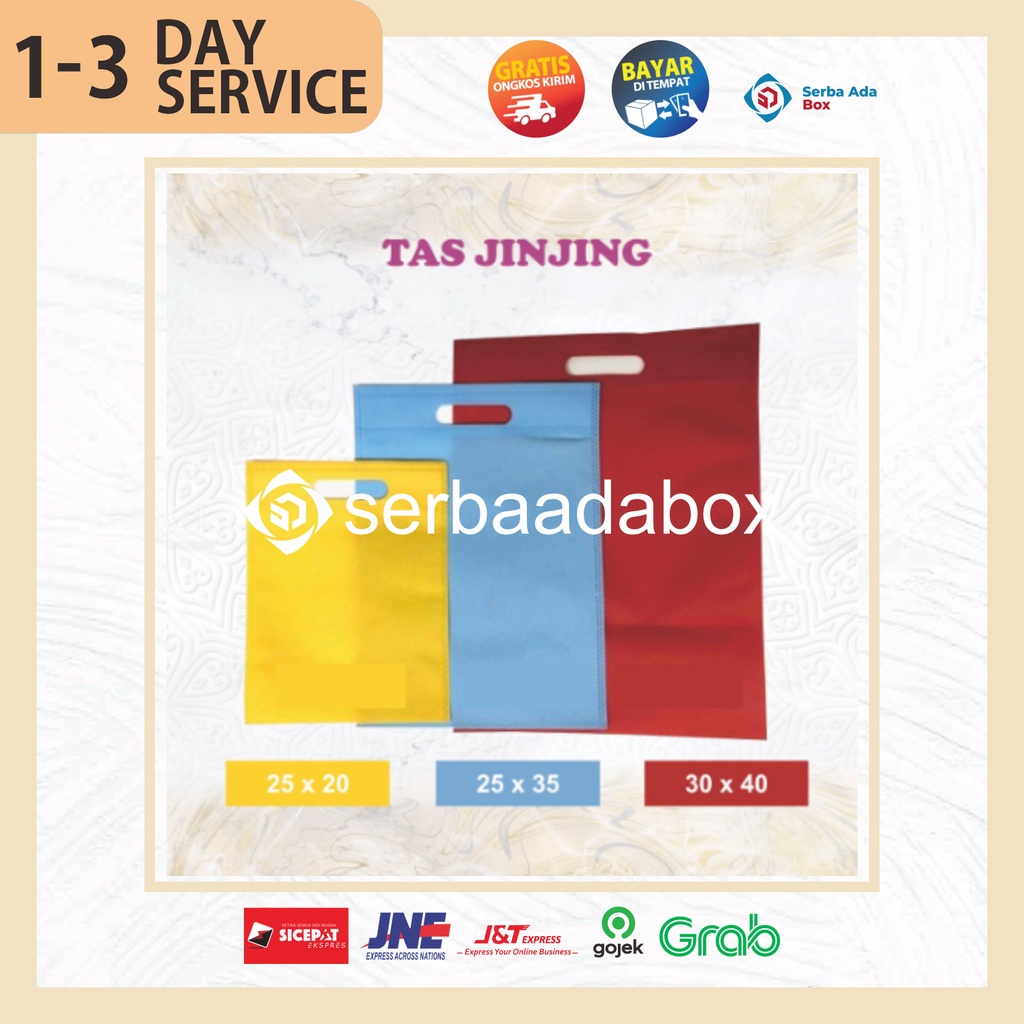 

TAS JINJING GOODIE BAG 20 CM 25 CM