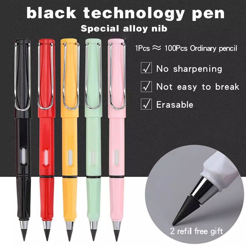 [XOQ] PENSIL MAGIC WARNA WARNI MACARON / PENSIL TULIS ANAK / PENSIL ETERNAL PREMIUM / PENSIL TANPA ISI / PENSIL