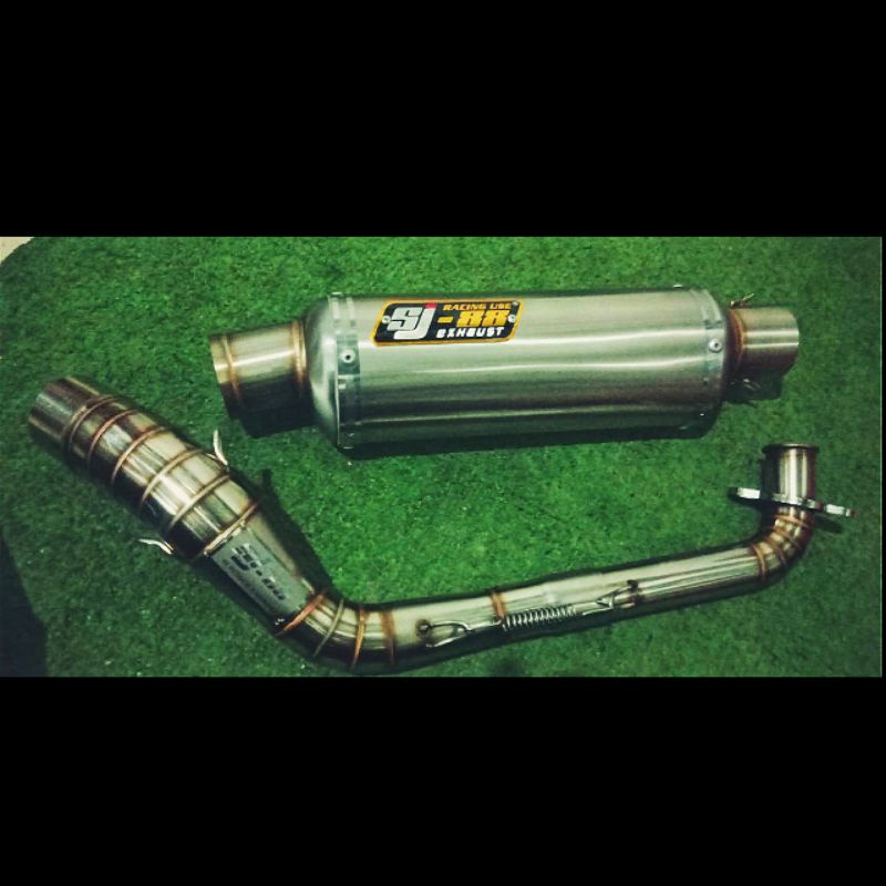 knalpot yamah AEROX original sj88 type oval j2 bore up