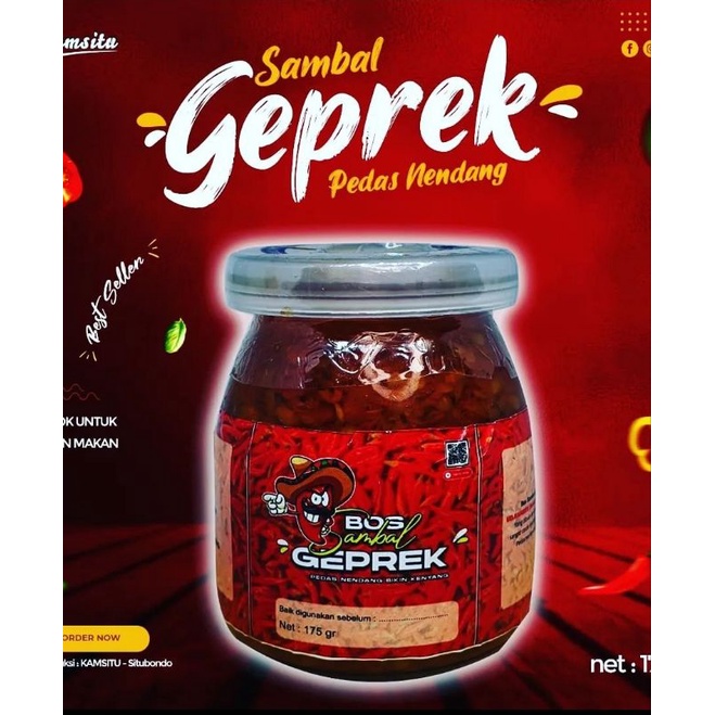 

Sambal Geprek pedas Kamsitu 175 g Oleh oleh khas Situbondo