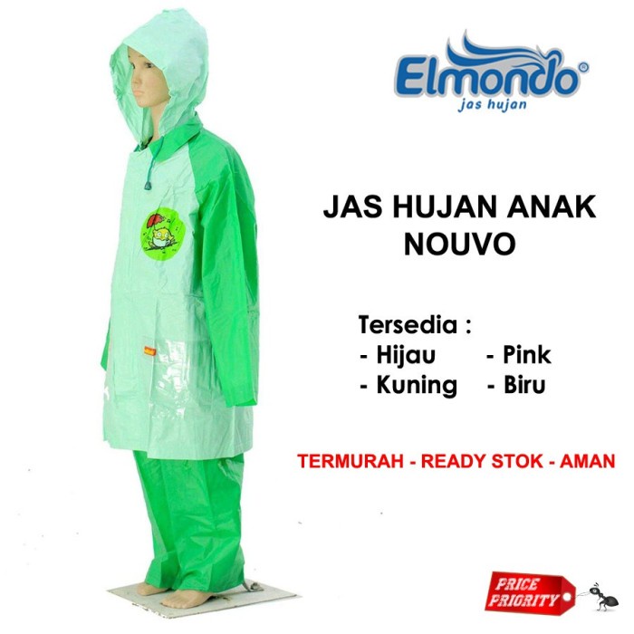 JAS HUJAN ANAK Stelan Setelan Elmondo Nouvo 302 303 Promo Motif Lucu - Kuning