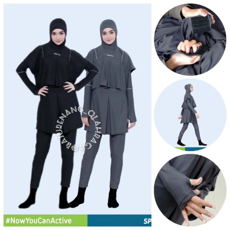 Baju Renang Wanita Muslim Muslimah SPORTE Baju Renang Wanita Hijab Muslim Muslimah Bolero Pakaian Re