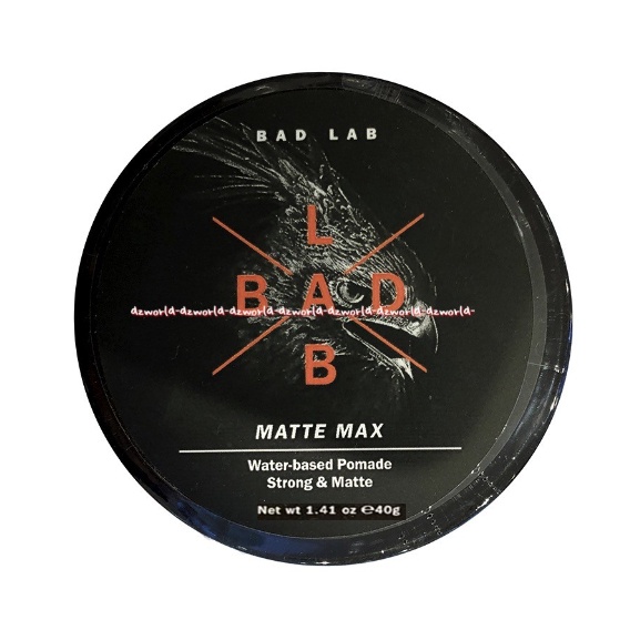 Bad Lab Matte 40gr Max Water Base Pomade Strong and Mate Badlabmatte Pome Pria Rambut 40gram Bad Lab