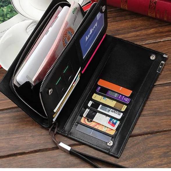 バ Dompet Premium Panjang Pria Cowok Dompet Kulit Cowo Branded Import Impor Ori Original Murah D2 ㄾ