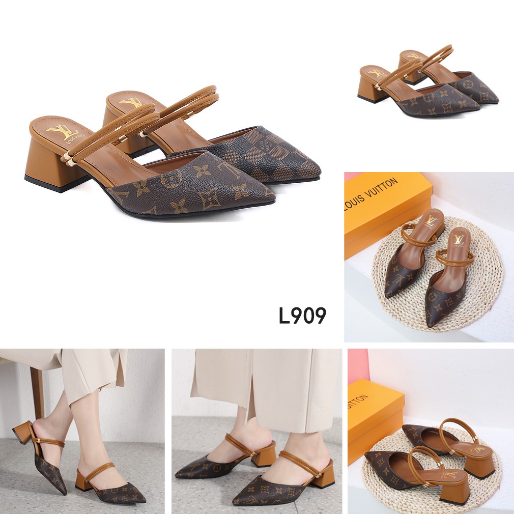 Double Strap Block Heel Sandal L909