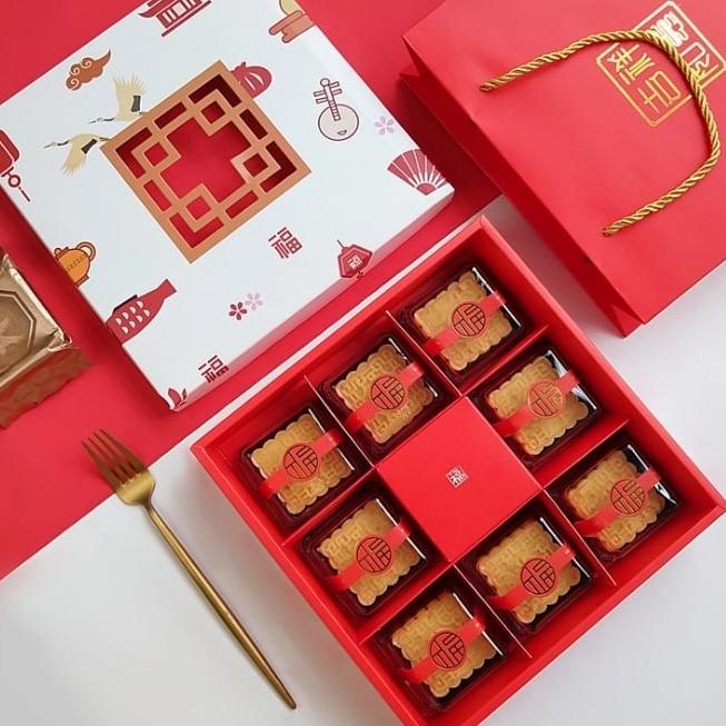 

TERLARIS KOTAK KUE/BOX/BINGKISAN HAMPERS IMLEK DENGAN JENDELA SEKAT 6 DAN 9 ORIGINAL