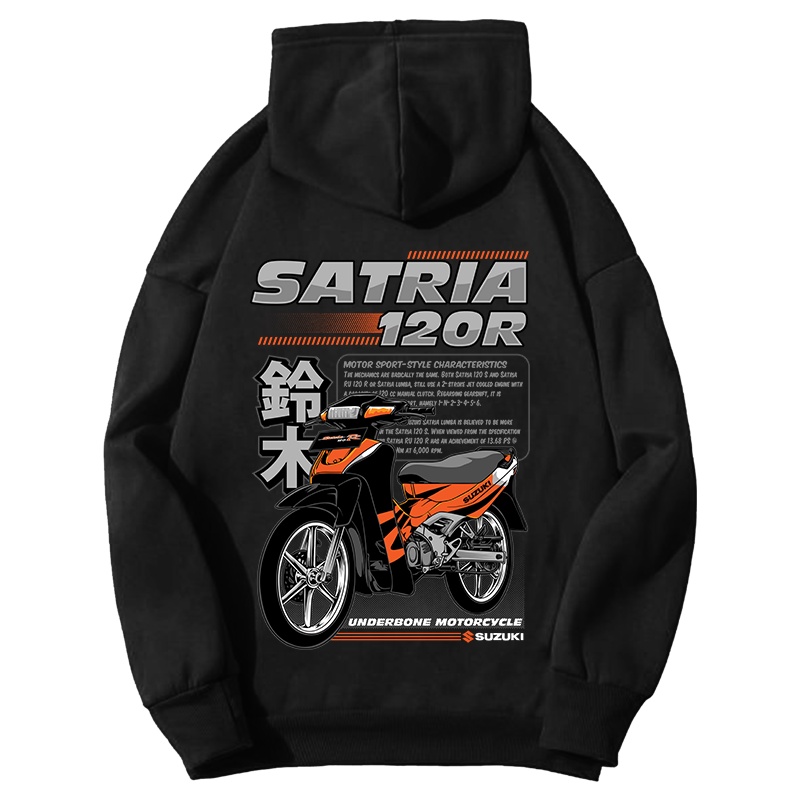 HOODIE FLEECE SUNMORI MOTOR SATRIA LUMBA 120R BANGKAOS