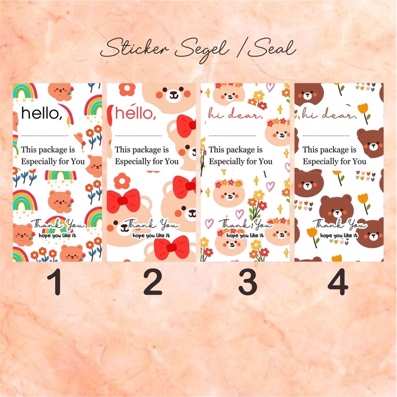 

STICKER SEGEL / SEAL PACKAGING THANK YOU 05