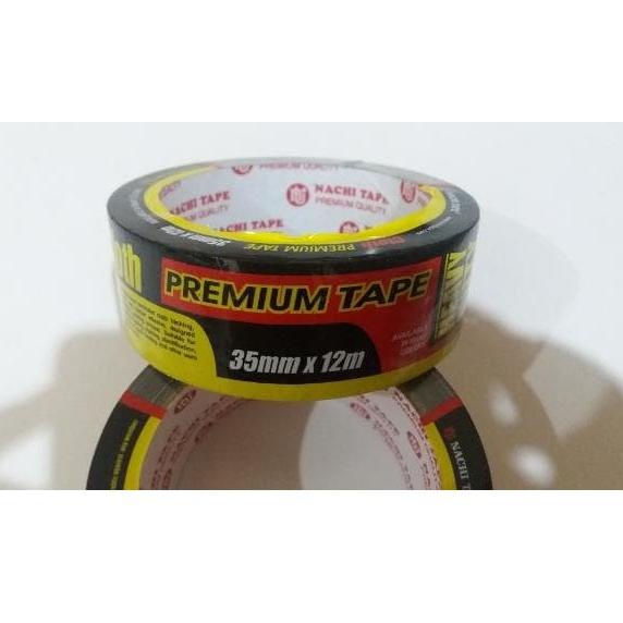 

ナ Lakban Kain Hitam Isolasi Tape Nachi 1,5"x 12 Meter (35 mm x 12 Meter) ⇰