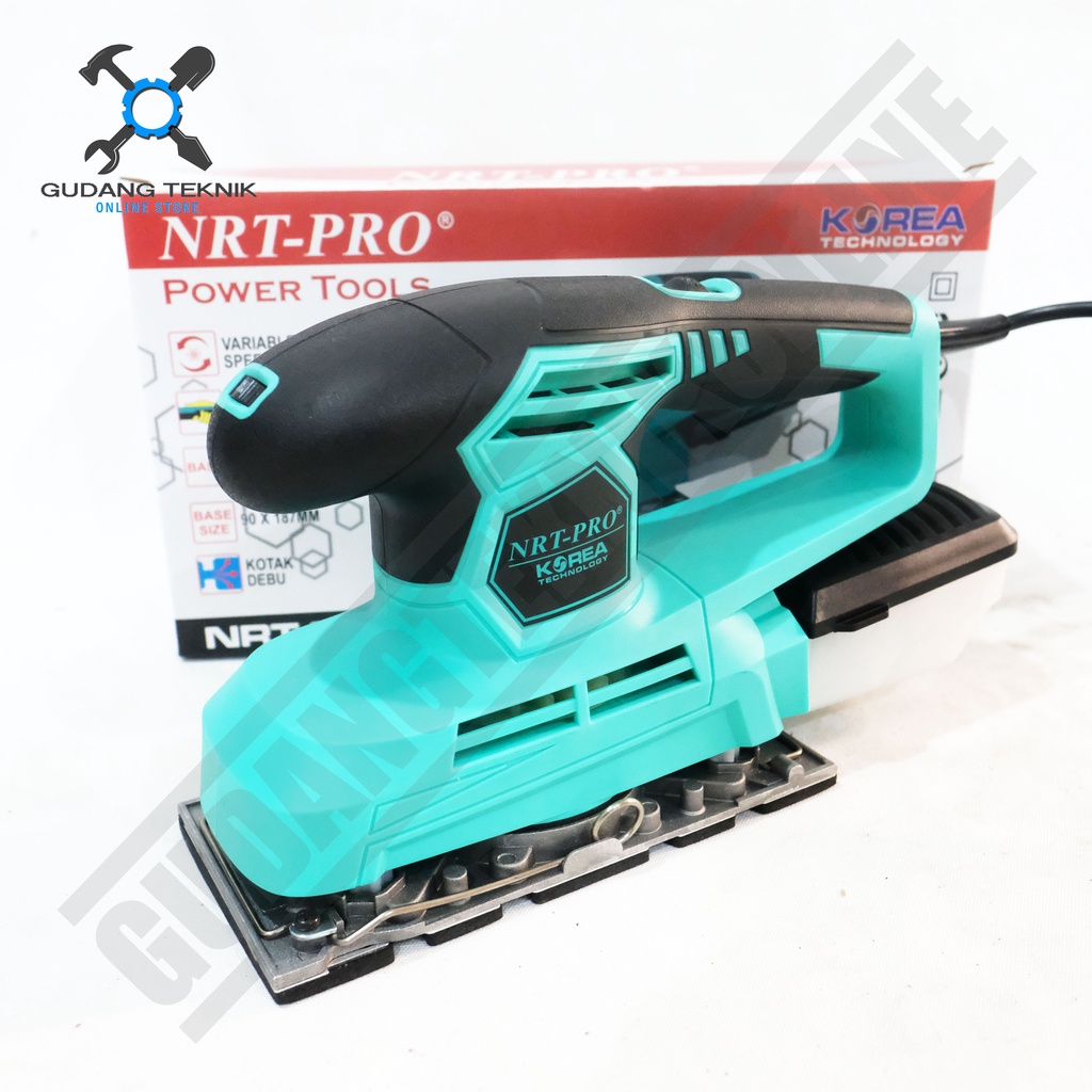 Mesin Amplas Sander NRT PRO X MAILTANK 941HD SH127 / Mesin Palm Sander Elektrik 941 127 - Finishing Sander Square Orbital SH-127