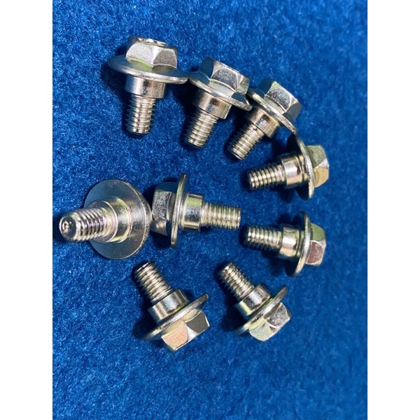 BAUT SPAKBOR / SLEBOR DEPAN M6x14 Putih