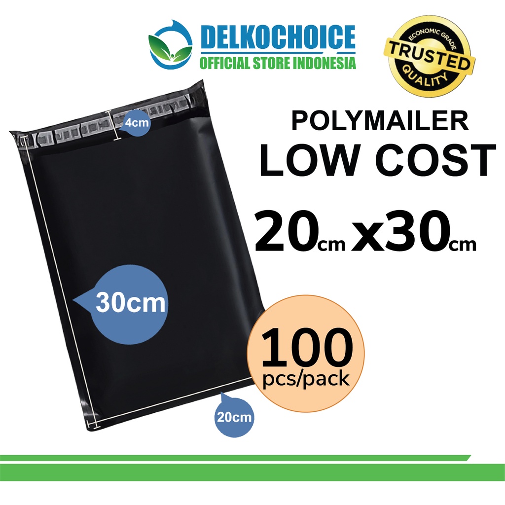 

Plastik Polymailer PACK LOW COST Amplop Polimailer HITAM 20x30 RUSFET