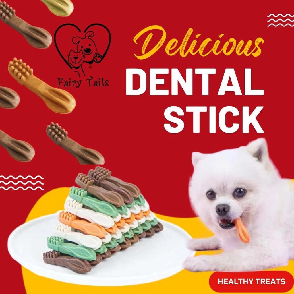 Dental Stick Single Cleaning Teeth Snack Sehat Pembersih Gigi | Chew Stick Kunyah Untuk Gigi Sehat | Snack Anjing Anabul