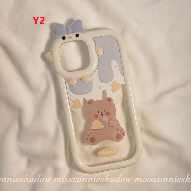 Soft Case TPU Motif Kelinci / Beruang Cover Samsung A04s A13 A03 A12 A04E A53 A32 A22 A23 A52 A73 A02s A50 A03s A51 A04E A53 A33S A11 A50s