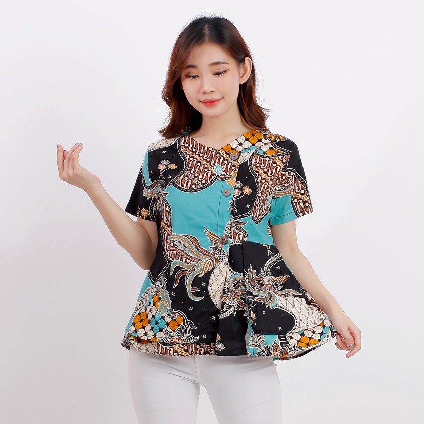 Batik wanita - Atasan blouse batik wanita fashion 183