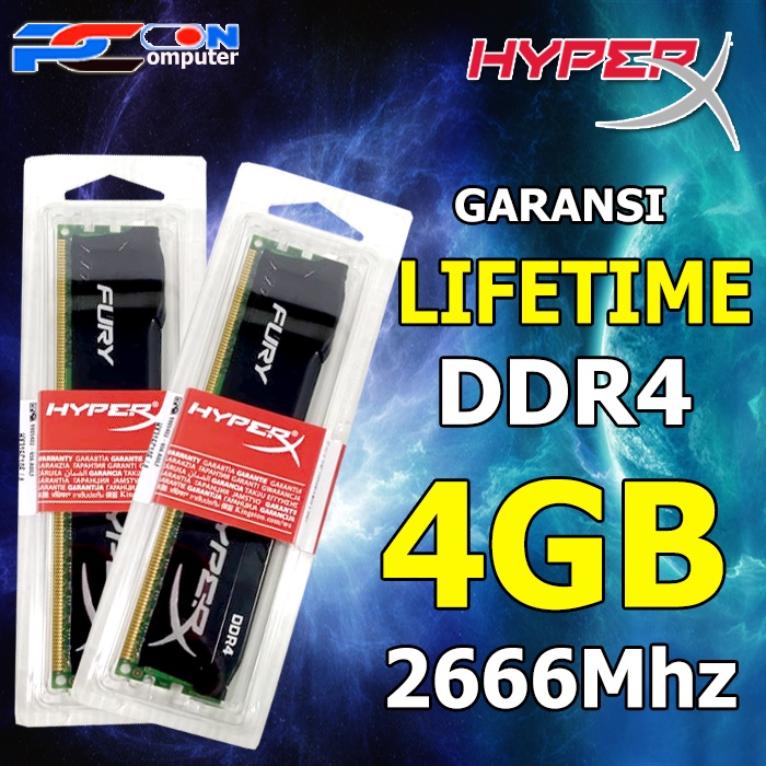 RAM DDR4 4GB RAM PC GAMING KOMPUTER HYPER X FURY