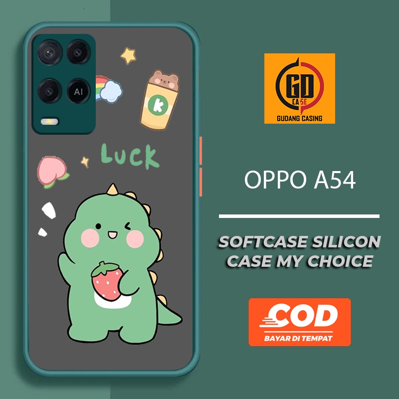 Case OPPO A54 Case Hp  OPPO A54 Case Mychoice Gudang Casing [DINO] Casing Hp Aesthetic Kesing Hp Kar
