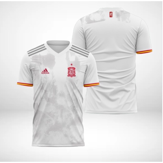 JERSEY SPANYOL  AWAY EURO 2020 FULL PRINTING FREE NAMA DAN NOMOR